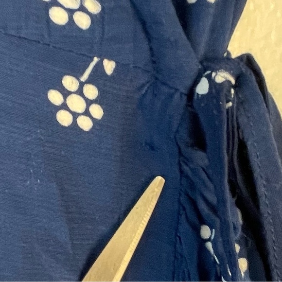 Wrap Dress by FAITHFULL THE BRAND Carmel Dress in Vineyard Print Vintage Blue - Picture 6 of 7